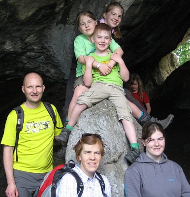 Familienfoto in der Fränk. Schweiz (Quakenschloss), Himmelfahrt 2014 Familienfoto