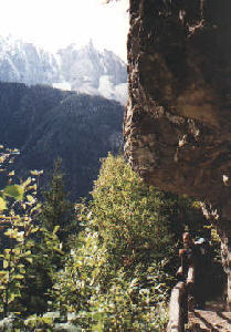 Auf dem Sentiero Panoramico, Blick zum Piz Badile Foto