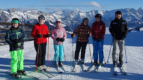 Familienfoto auf dem Asitz bei Leogang (Jan. 2020) Foto